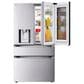 LG 28.6 Cu. Ft 4-Door French Door Refrigerator with Mirror Instaview in PrintProof Stainless Steel, , large