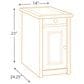 Ashley Bolanburg Chairside Table with USB in Weathered Oak and Antique White, , large
