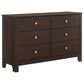 Mayberry Hill Sami 6 Drawer Dresser in Espresso, , large