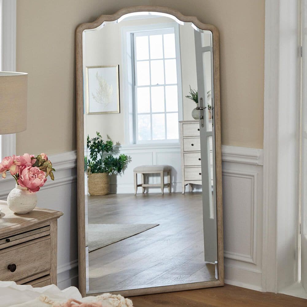 Riva Ridge Provence Floor Mirror in Linen, , large