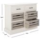 Safavieh Lydia 6-Drawer Chest in Distressed White/Greige, , large