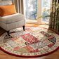 Safavieh Lyndhurst LNH318 10" Round Multicolor and Ivory Area Rug, , large