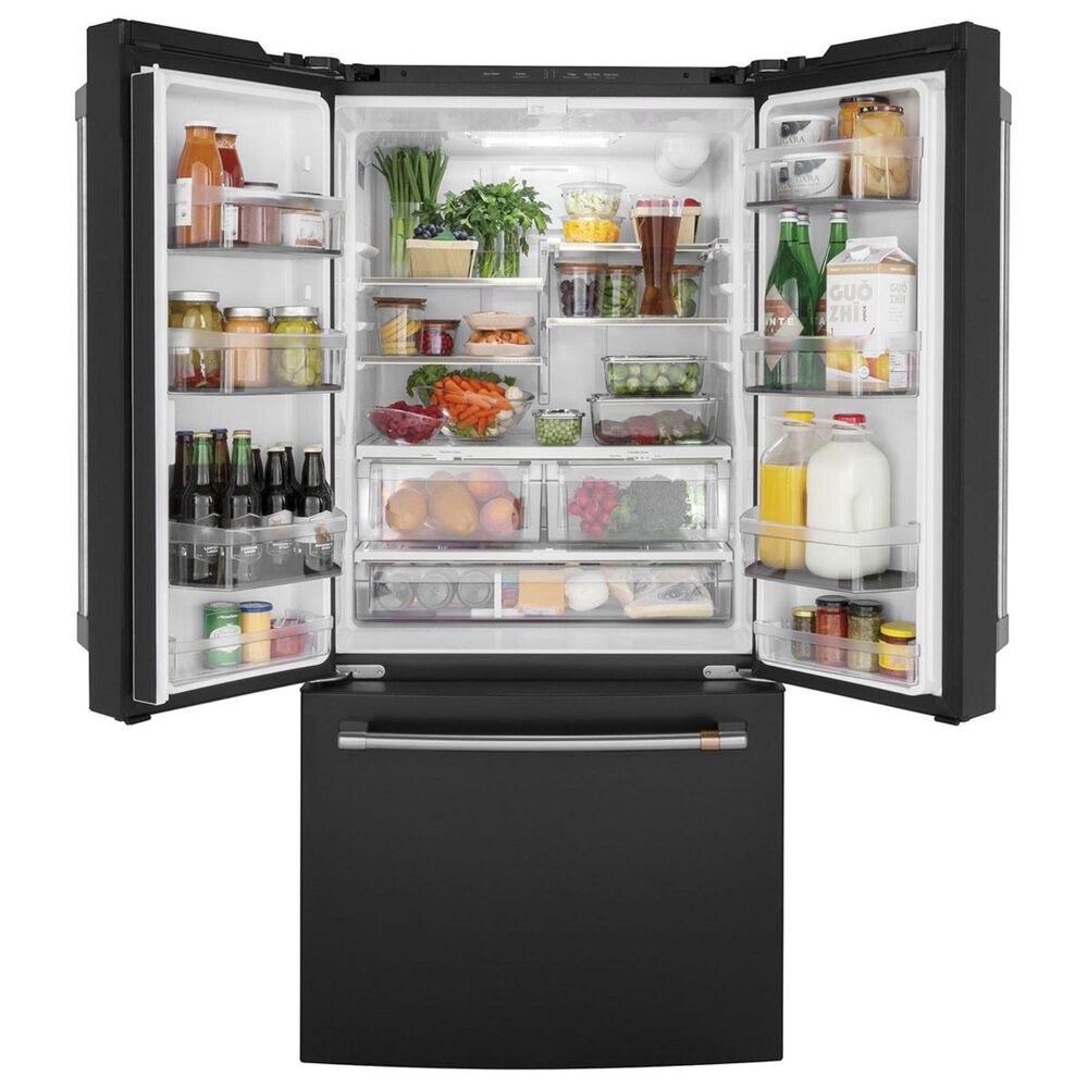 Cafe 18.6 Cu. Ft. Counter Depth French Door Refrigerator in Matte Black, , large