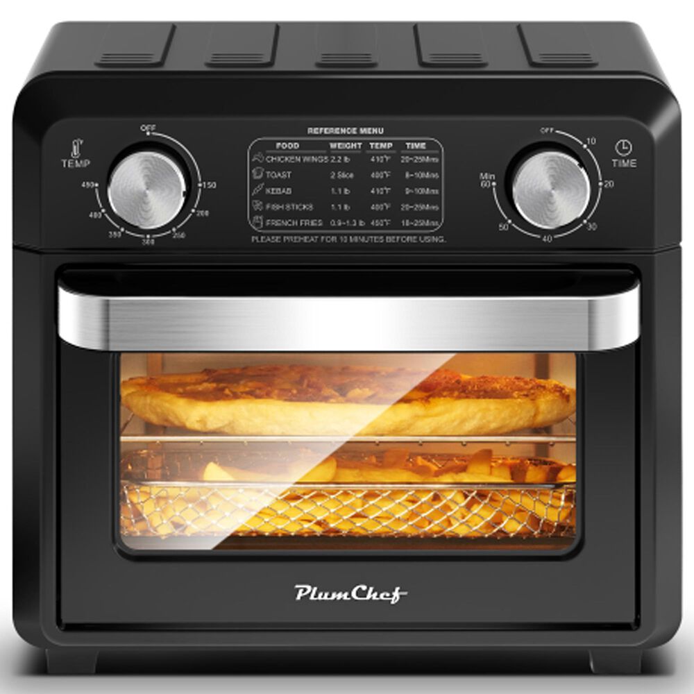 HOMLUX 12.5 Qt 7-In-1 Convection Toaster Oven in Black, , large