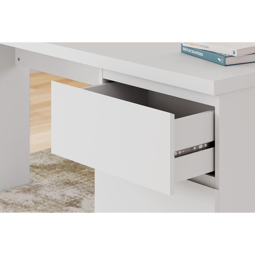 Ashley Onita 1-Drawer Home Office Desk in White, , large