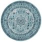Safavieh Evoke EVK220E 3" Round Light Blue Area Rug, , large