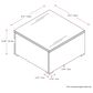 CorLiving Parksville Patio Coffee Table in Blended Grey, , large