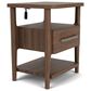Riverside Furniture Delia 1 Drawer 2 Shelf Nightstand in Nouveau Walnut, , large