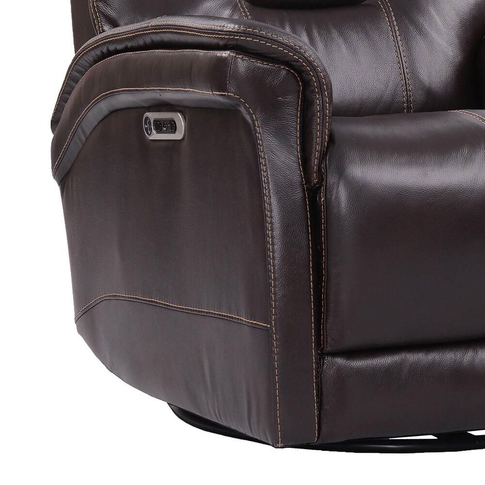 Simeon Collection Carnegie Power Recliner in Verona Coffee, , large
