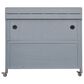 HOMLUX 39" Outdoor Kitchen Island with Stainless Table Top in Grey Blue, , large