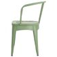 Hearth and Haven Lourdes 3-Piece Iron Bistro Set in Green, , large