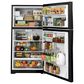 GE Appliances 21.9 Cu. Ft. Top-Freezer Refrigerator in Black, , large
