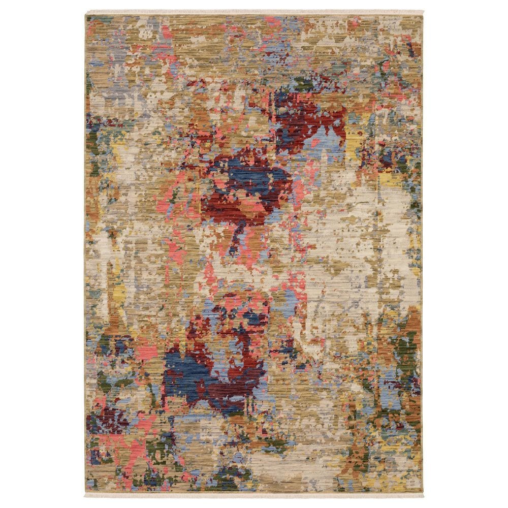 Oriental Weavers Soleri 6"7" x 9"6" Beige and Multicolor Area Rug, , large