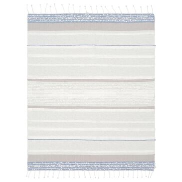 Surya Manteo 50" x 70" Throw in Denim and Gray, , large