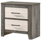 Crown Mark Rhett 5-Piece Queen Platform Bedroom Set in Gray and White, , large