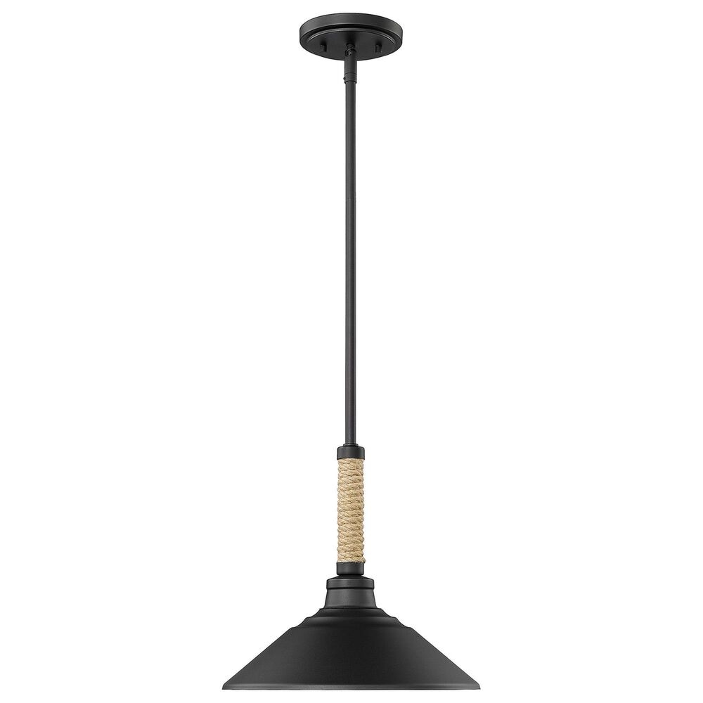 Golden Lighting Journey 1-Light Pendant in Natural Black, , large