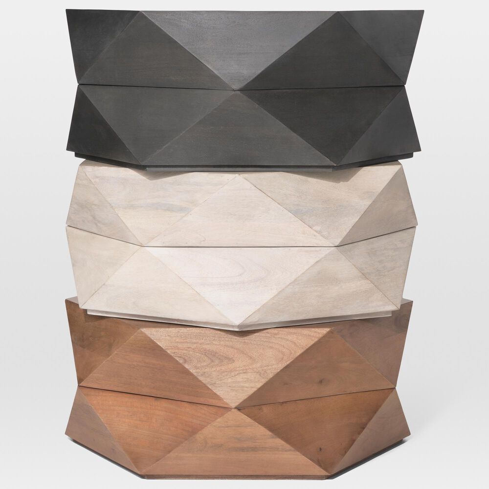 Mercana Arreto 36" Hexagon Coffee Table in Black, , large