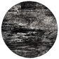 Safavieh Adirondack ADR112A 10" Round Silver and Black Area Rug, , large