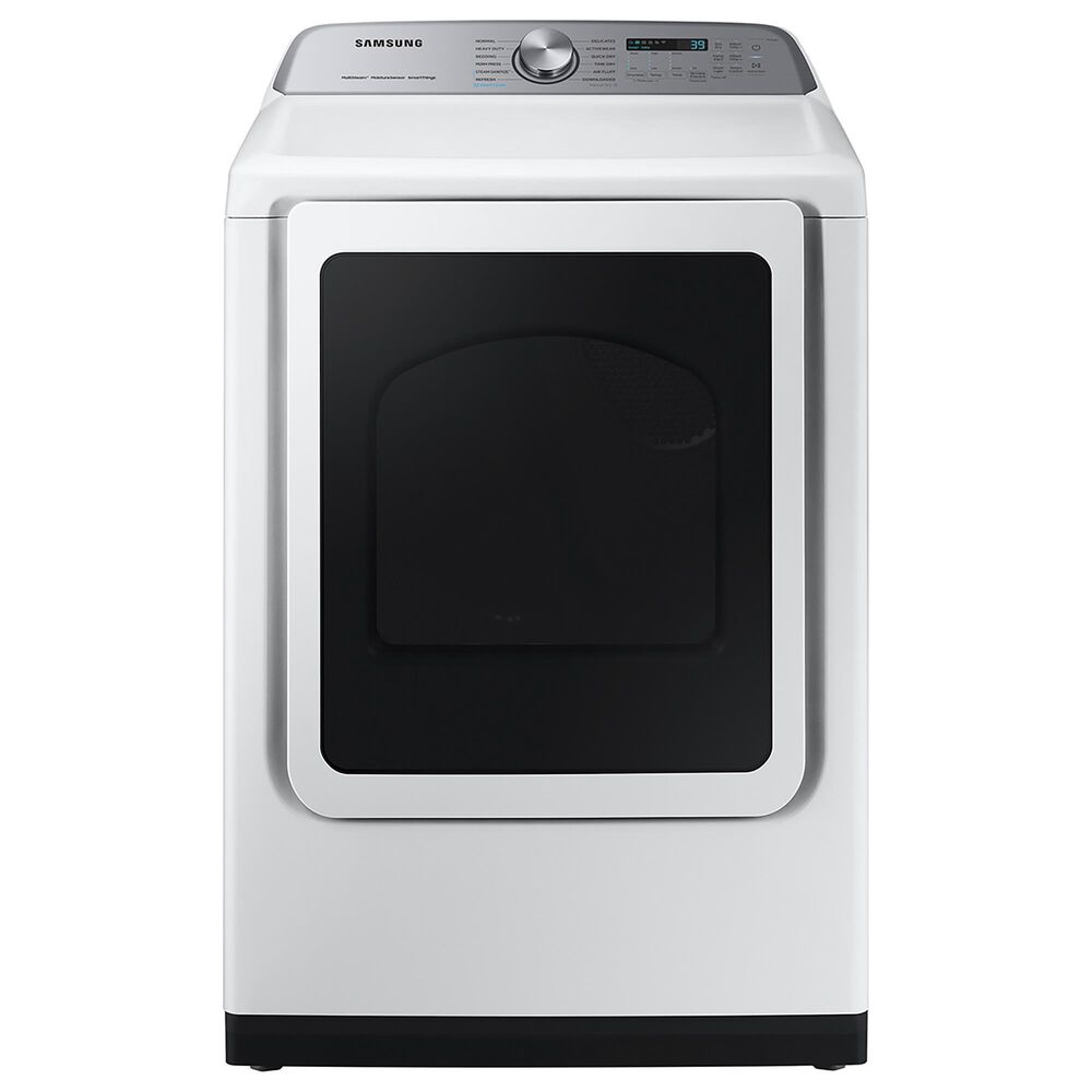 Samsung 7.4 Cu. Ft. Smart Gas Dryer with Steam Sanitize+ in White, , large
