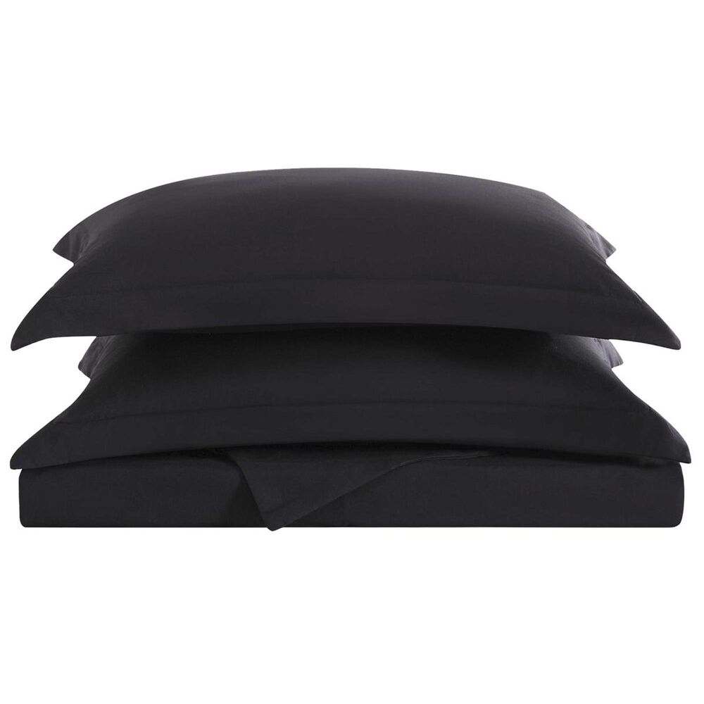 Pem America Truly Soft Everyday 3-Piece King Duvet Set in Black, , large