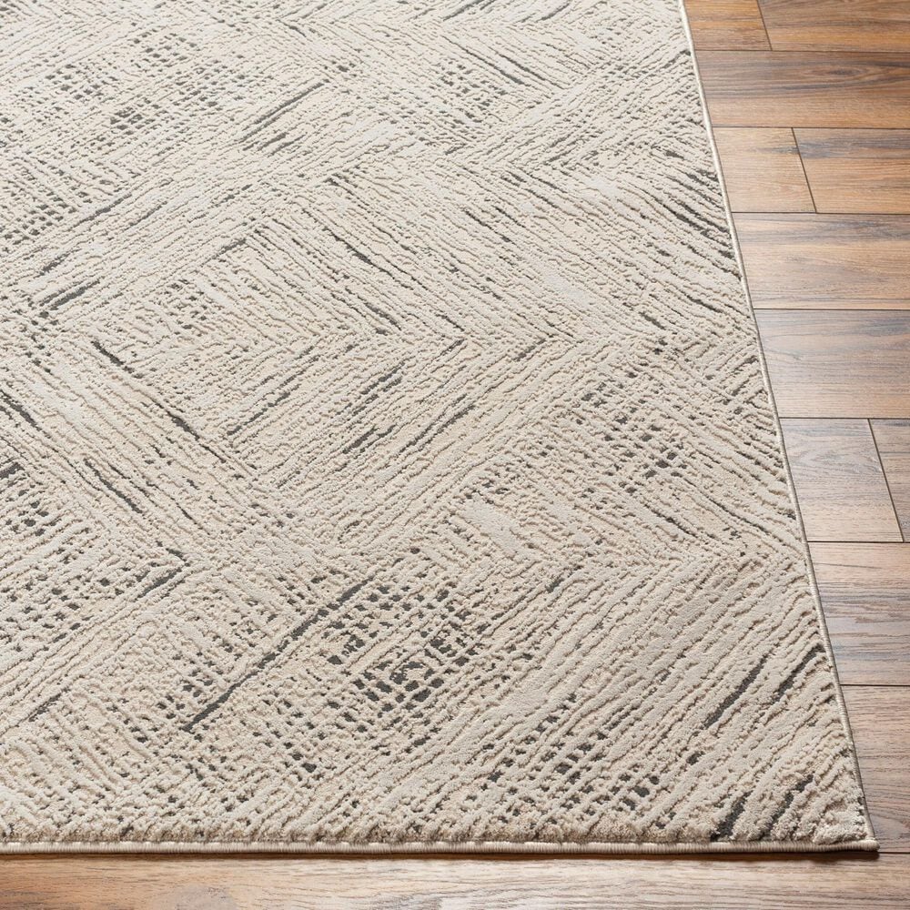 Surya Alder 6&#39;4&quot; x 9&#39; Taupe, Ivory and Black Area Rug, , large