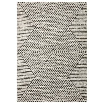 Loloi Fabian FAB-06 2"7" x 10" Charcoal and Ivory Runner, , large