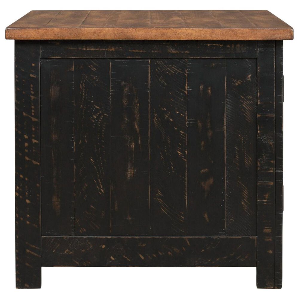 Ashley Valebeck Rectangular End Table in Black and Brown, , large