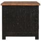 Ashley Valebeck Rectangular End Table in Black and Brown, , large