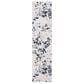 Safavieh Cabana CBN672A 2"2" x 8" Ivory and Charcoal Indoor/Outdoor Area Performance Rug, , large