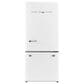 Unique Appliances Classic Retro 18 Cu. Ft Bottom Freezer Refrigerator in Marshmallow White, , large