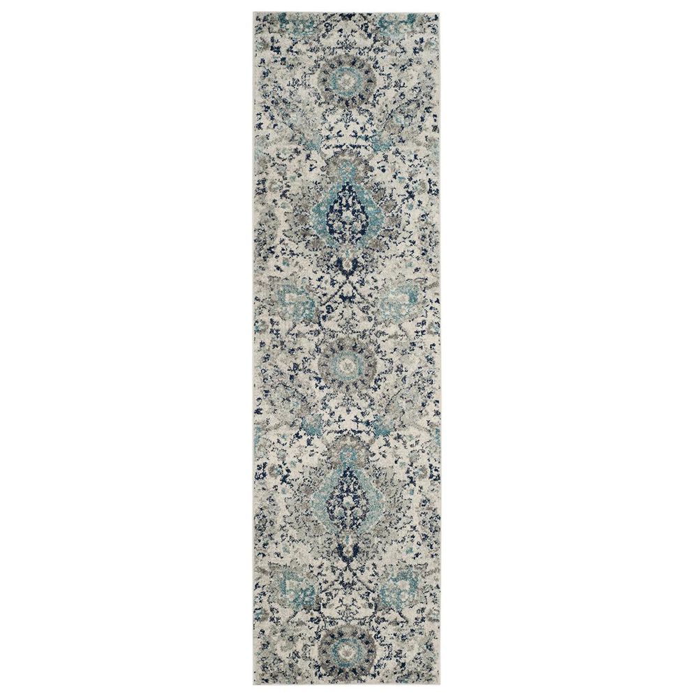 Safavieh Madison MAD600C 2"3" x 8" Cream and Light Grey Runner, , large