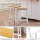 HOMLUX 25.6" Counter Stool in Light Brown and White (Set of 2), , large
