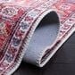 Safavieh Serapi 6"7" Square Red and Navy Area Rug, , large