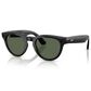 Rayban Glasses Headliner Gen 2 High Bridge Fit Sunglasses with Green Lenses in Shiny Black, , large