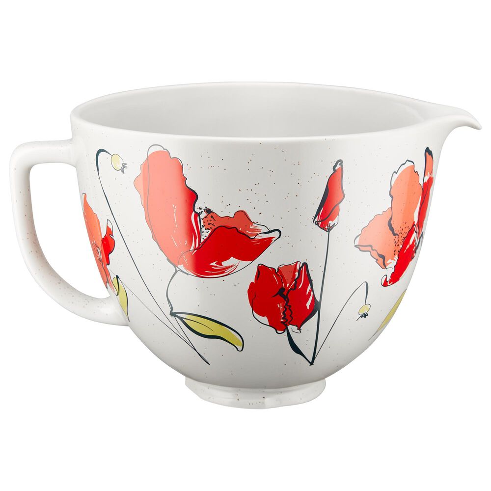 KitchenAid 5-Quart Ceramic Bowl in Poppy, , large