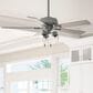 Hunter Hartland 52" Ceiling Fan with LED Lights in Matte Silver, , large