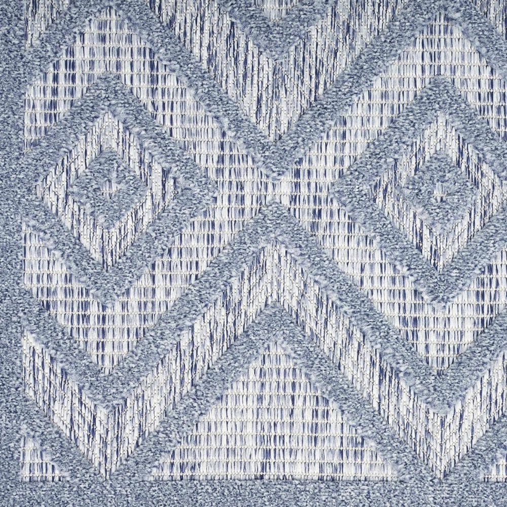 Nourison Versatile 9&#39; x 12&#39; Denim Blue Indoor/Outdoor Area Rug, , large