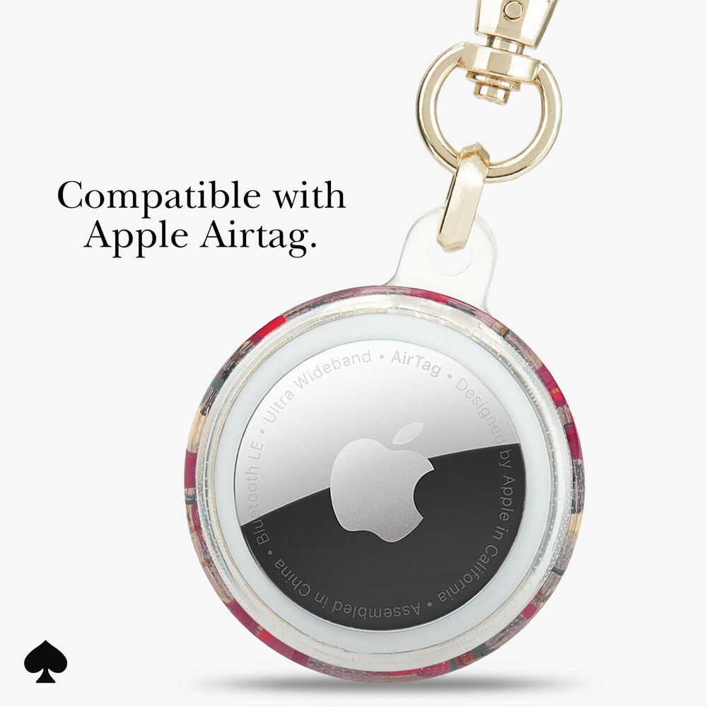 Kate Spade Keychain Holder for Apple AirTag in Cherry Dot, , large