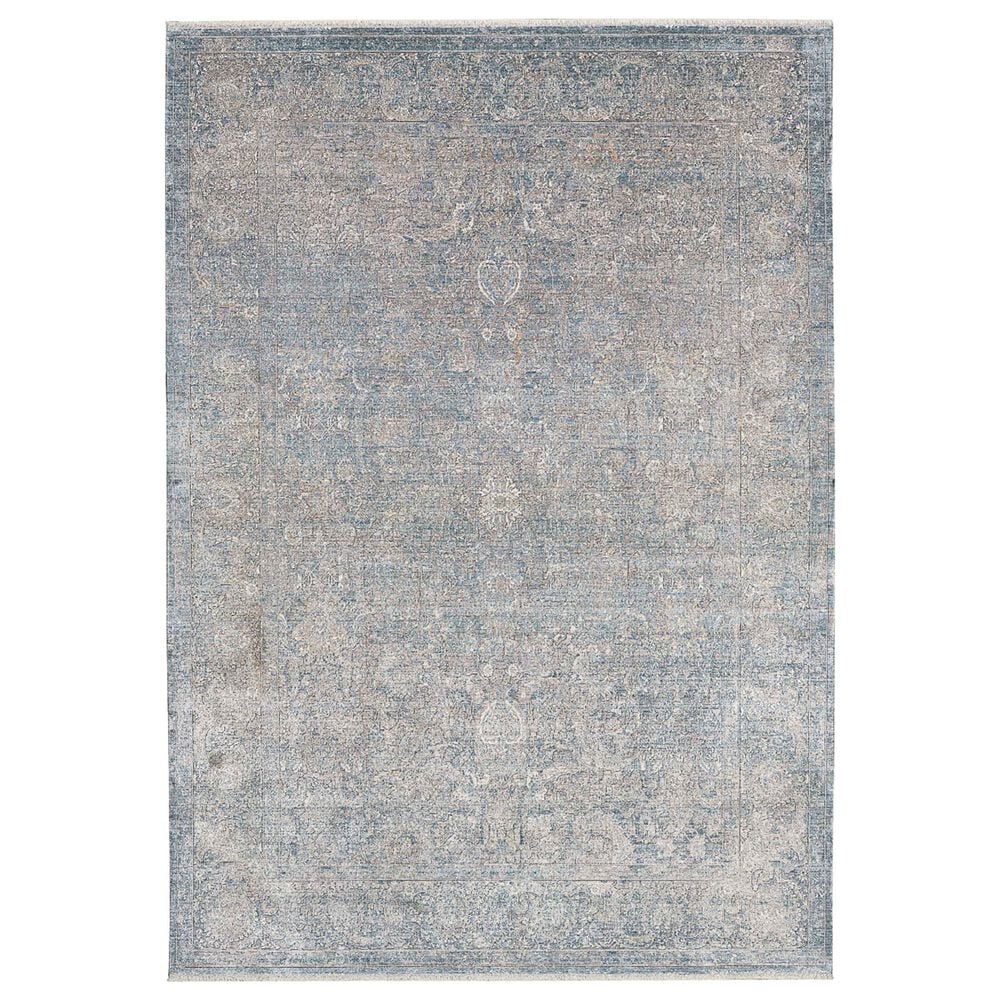 Nourison Starry Nights STN01 5" x 7" Cream and Blue Area Rug, , large