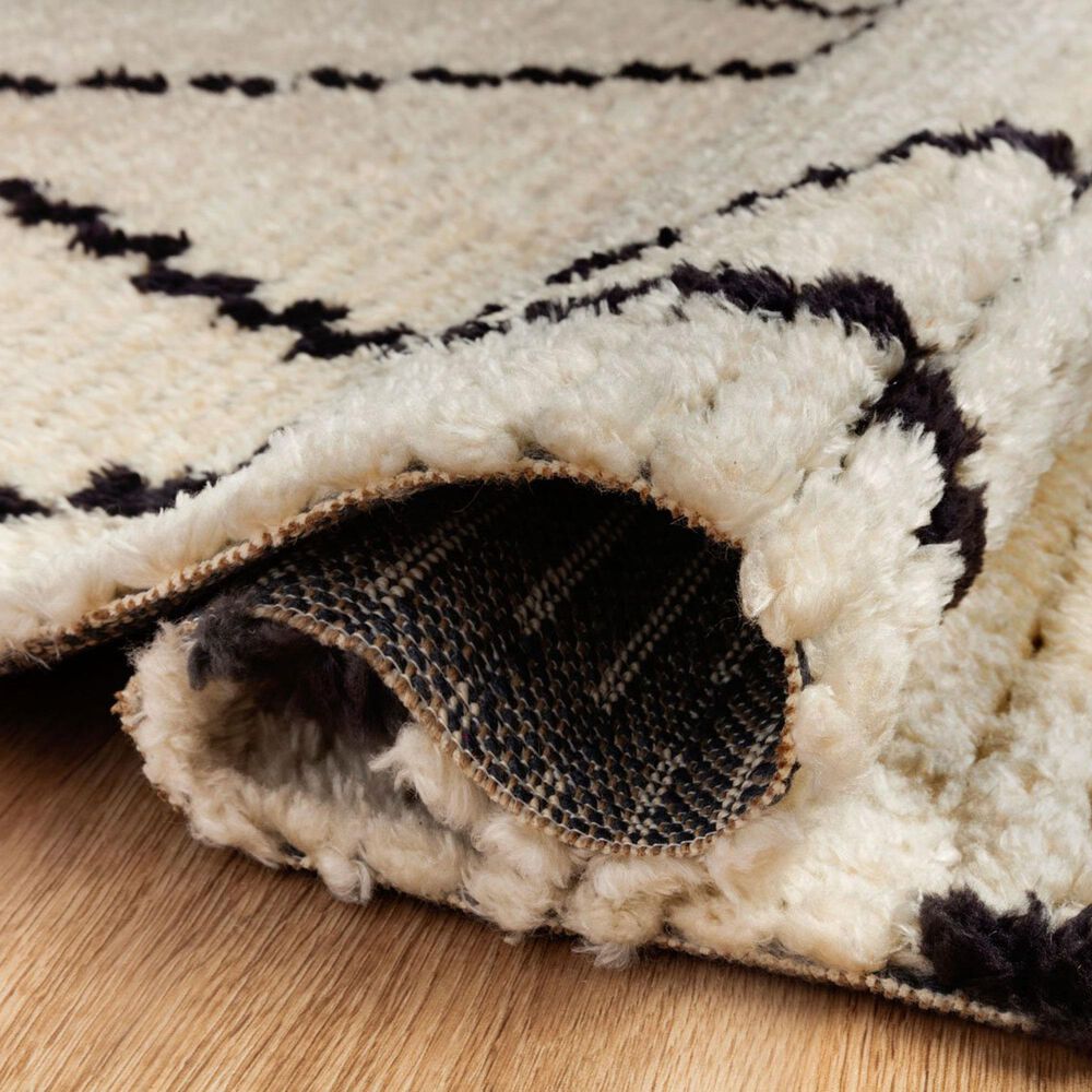 Chris Loves Julia x Loloi Alice ALI-04 2&#39;7&quot; x 4&#39; Cream and Charcoal Area Rug, , large
