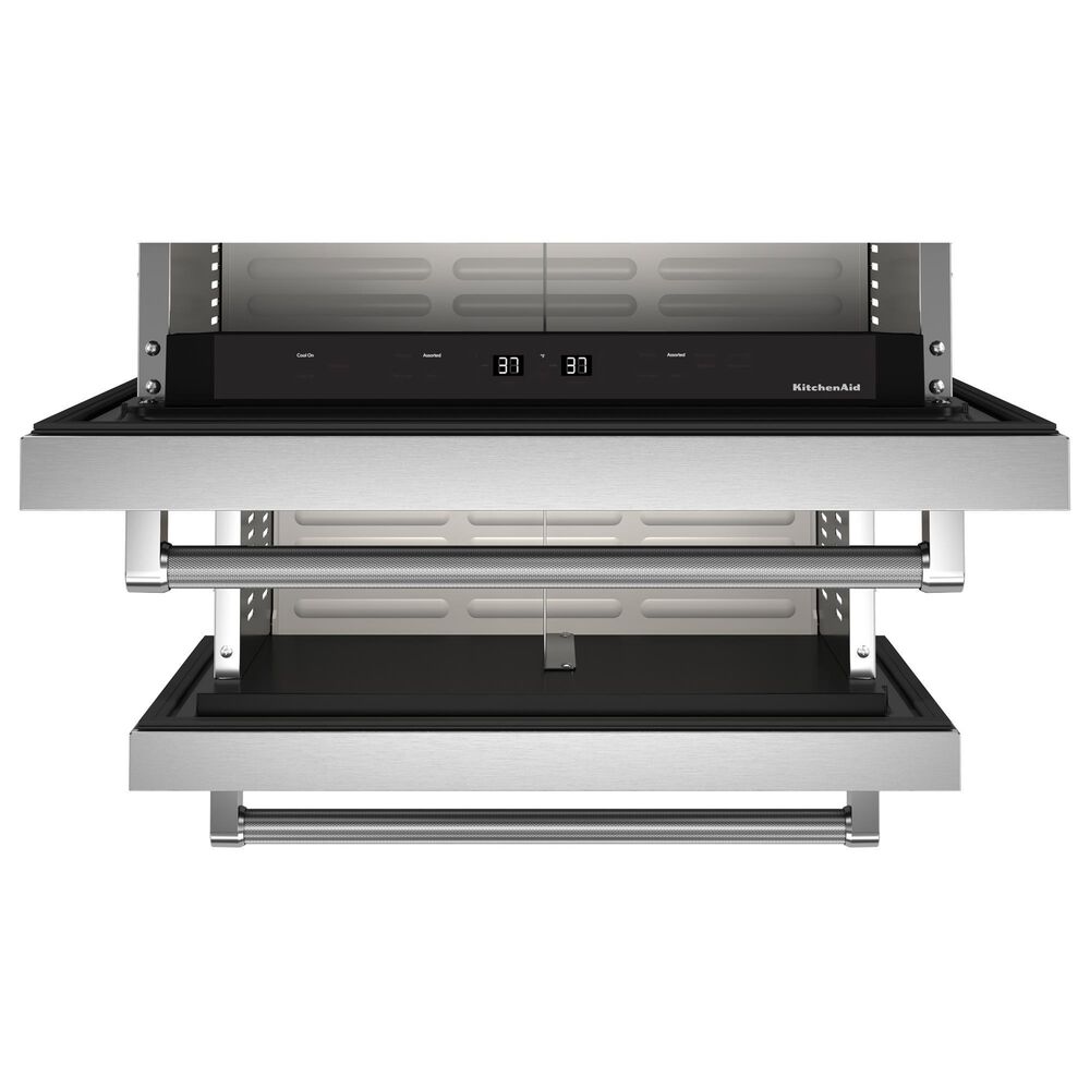 KitchenAid 4.44 Cu. Ft. Undercounter Double-Drawer Refrigerator in Black and Stainless Steel, , large