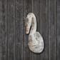 Creative Coop 19.5" x 23.5" Metal Magnesia Swan Wall Decor in Distressed, , large