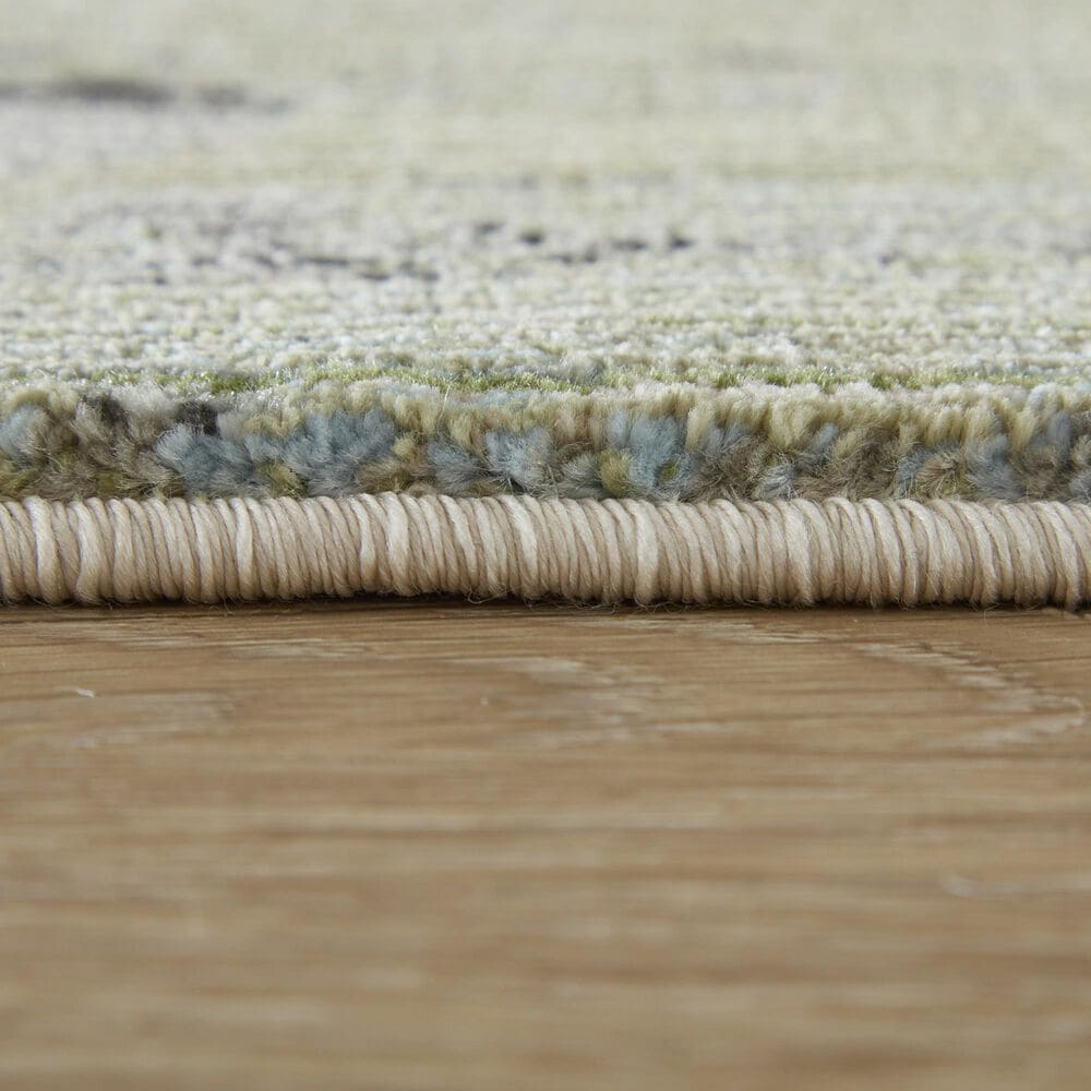 Feizy Sonora Blue and Beige 6'7" x 9'6" Area Rug, , large
