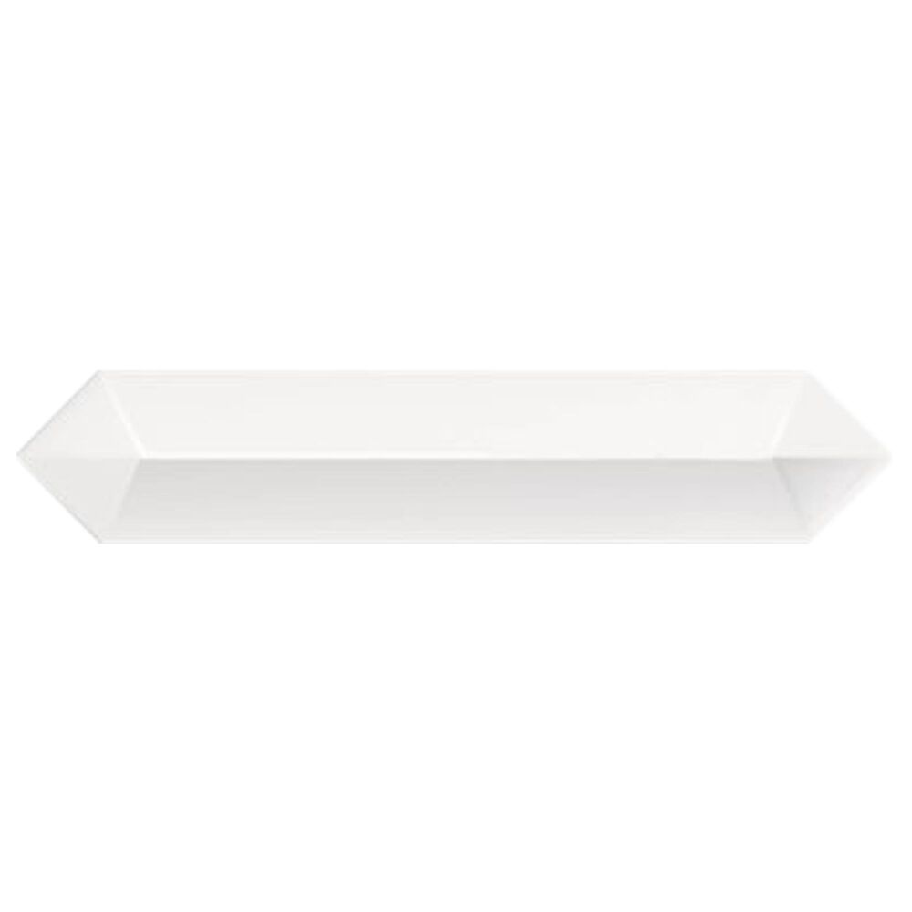 Soho Studio Clark Contour White 2.6" x 13" Ceramic Tile, , large