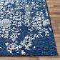 Surya Granada GND-2311 2"6" x 8" Dark Blue, Denim and Ivory Scatter Rug, , large