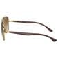 Rayban Glasses Sunglasses with Brown Lenses in Polished Arista Gold, , large