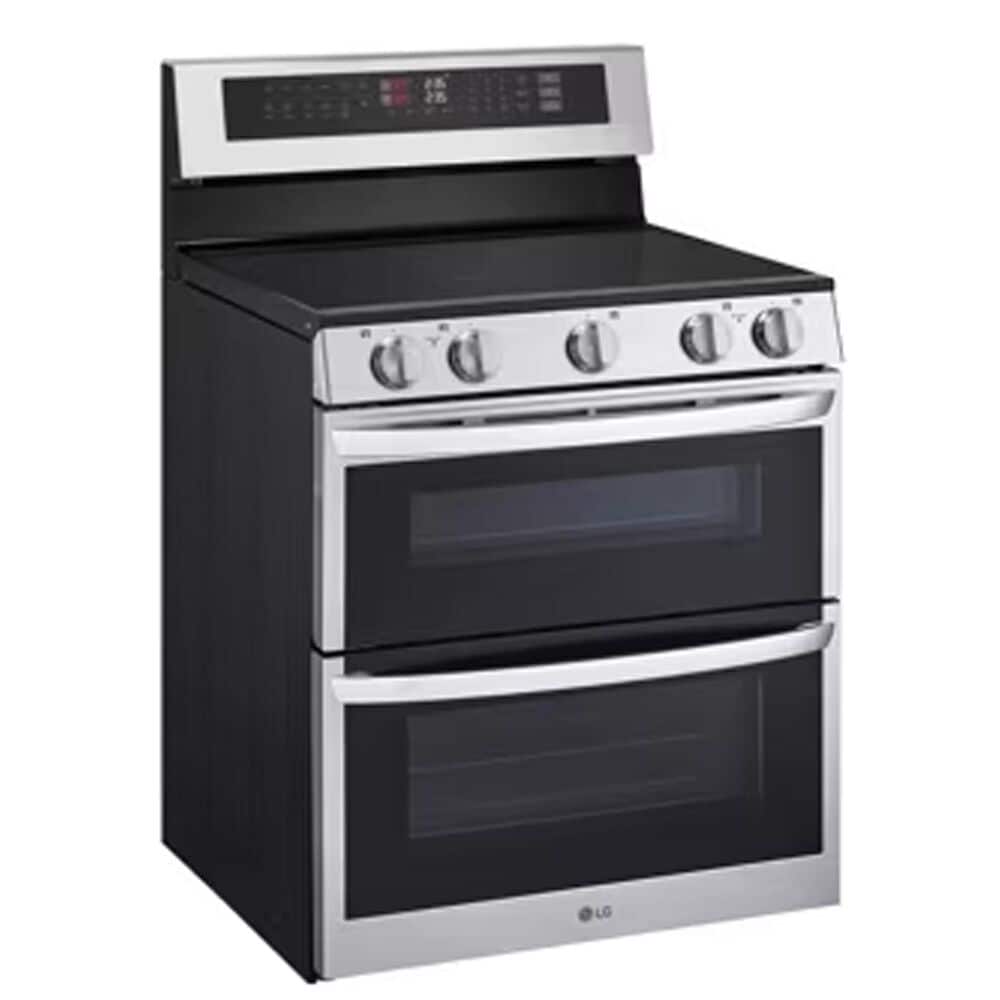 LG 7.3 cu. ft. Smart Electric Double Oven Freestanding Range with ProBake Convection and Air Fry in Stainless Steel, , large