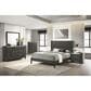 Lifestyle Enterprises Queen Panel Bed in Dark Grey, , large