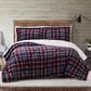 Pem America Truly Soft Cuddle Warmth 3-Piece Full/Queen Comforter Set in Blue to Red Plaid, , large