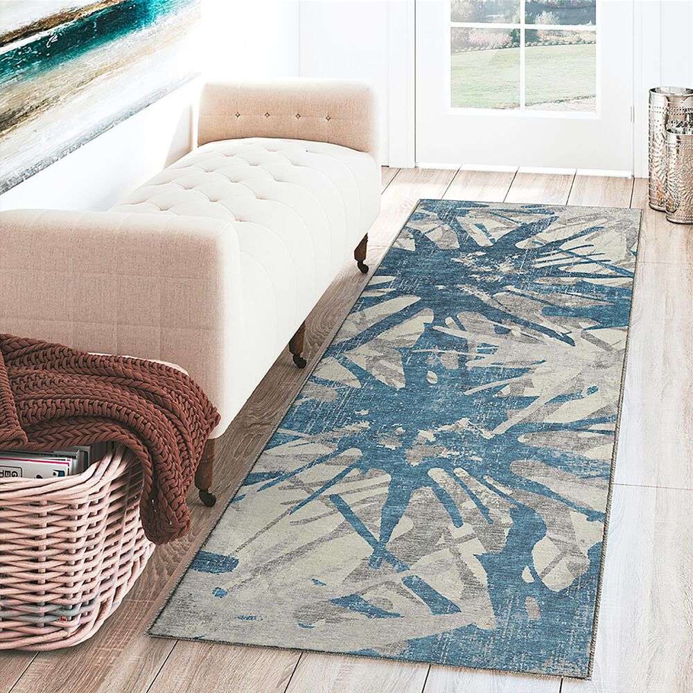 Dalyn Rug Company Brisbane 2&#39;3&quot; x 7&#39;6&quot; Cobalt Runner, , large